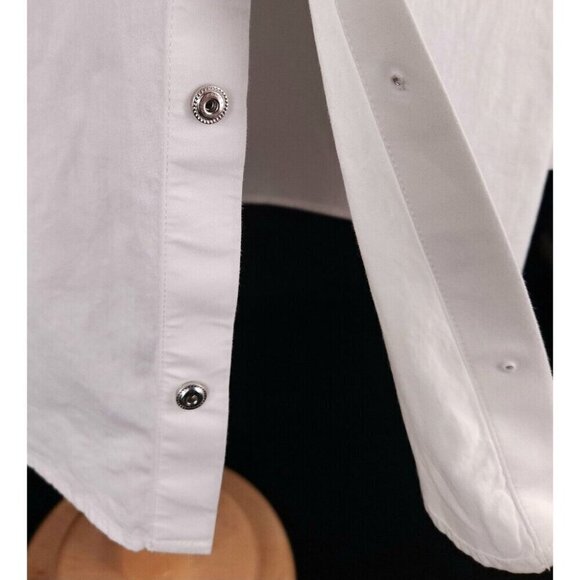Heron Preston Cotton Twill Poplin Shirt M Mens White - Picture 11 of 16
